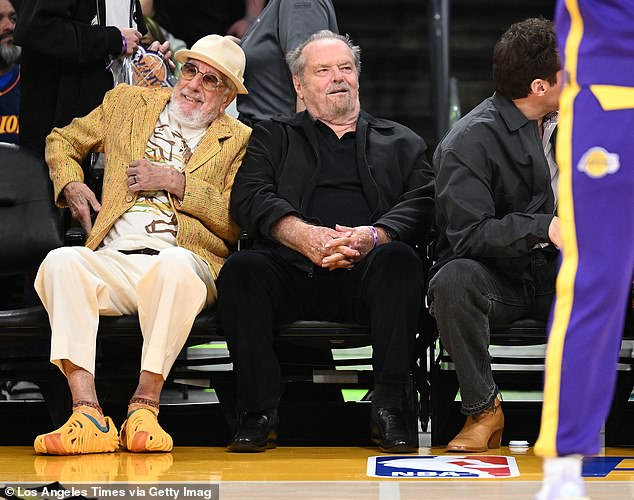 Jack Nicholson (right) and Lou Adler (left) have been a constant presence at Lakers games.