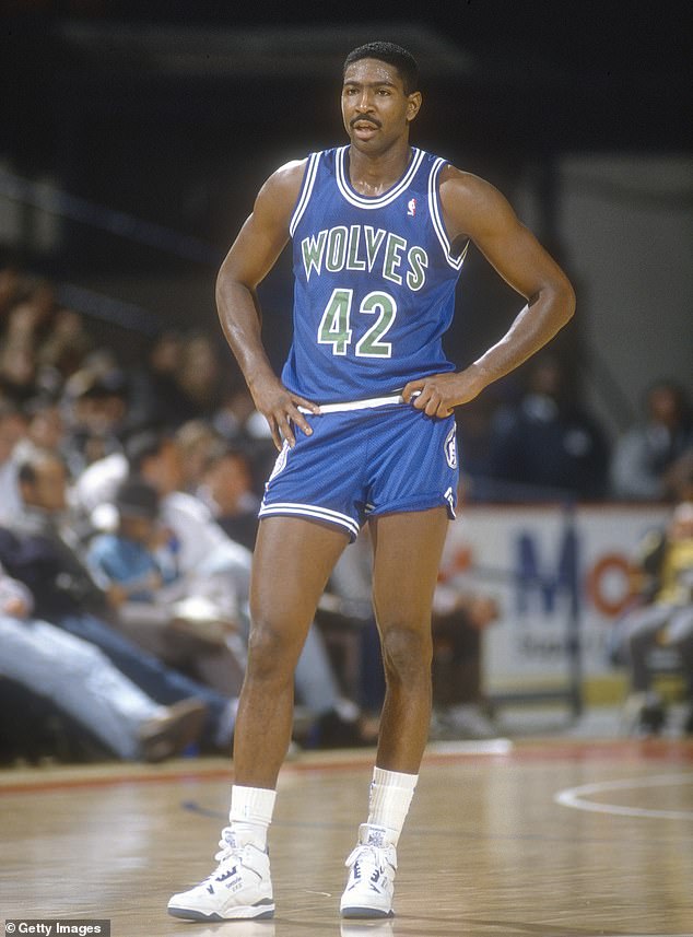 Seen around 1989, Mitchell enjoyed a 13-year NBA career spent primarily with the Timberwolves.