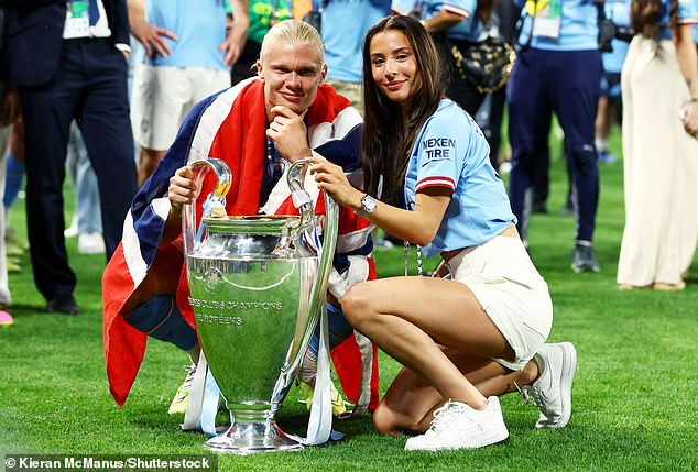 And now Haaling and his girlfriend will also become parents; The couple have been seen more frequently in the public eye during Haaland's time at Man City.