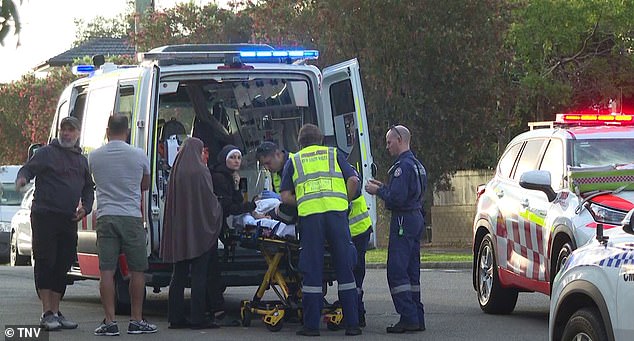 First responders arrived at 5.50pm on Saturday and treated the boy's head and leg injuries at the scene before he was sent to Westmead Children's Hospital for further treatment.