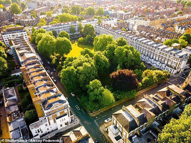 Deep pockets: Kensington and Chelsea is the most expensive area in the UK, with houses costing £1,373 per square foot on average.