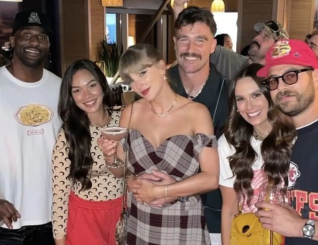 Swift and Kelce were seen celebrating Travis' birthday after the win over the Saints.