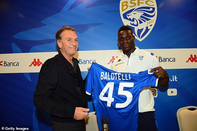 Balotelli last played in the Italian top flight in 2019, when he returned to his hometown club Brescia.