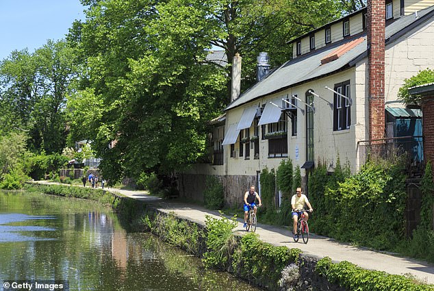 The Delaware and Raritan Canal Trail is a popular place for locals and visitors to run and bike.