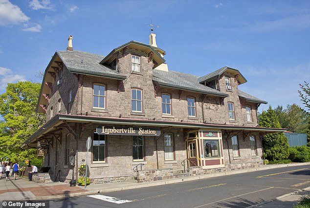 The restored 19th-century Lambertville train station is among historic attractions