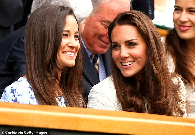 It's no secret that ambitious blood runs through Middleton's veins, as Pippa and Kate enjoyed defeating their opponents at school sporting events (pictured in 2012 in the Wimbledon final).