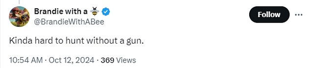 Detractors immediately criticized the hunters for not showing their guns in the images, even though Walz was a legal gun owner.