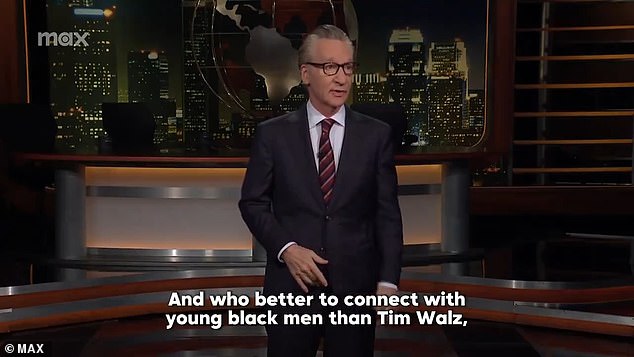 And he added with a touch of sarcasm: 'And who better than Tim Walz to connect with young black people? Because, apparently, Michael Bublé was not available'