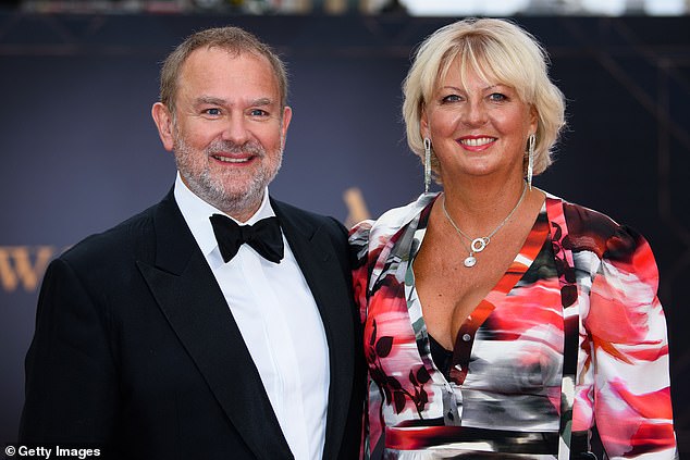 Paddington star Hugh split from his wife of 25 years, Lulu Williams, in September last year (pictured in 2019)