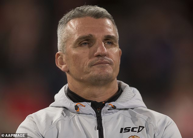 Cleary (pictured in 2018 with the Tigers) wants men to talk about depression