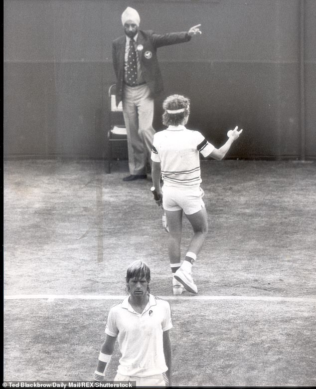 The 1981 championships were famous for McEnroe's much-parodied fury in the middle over a line call that went against him.