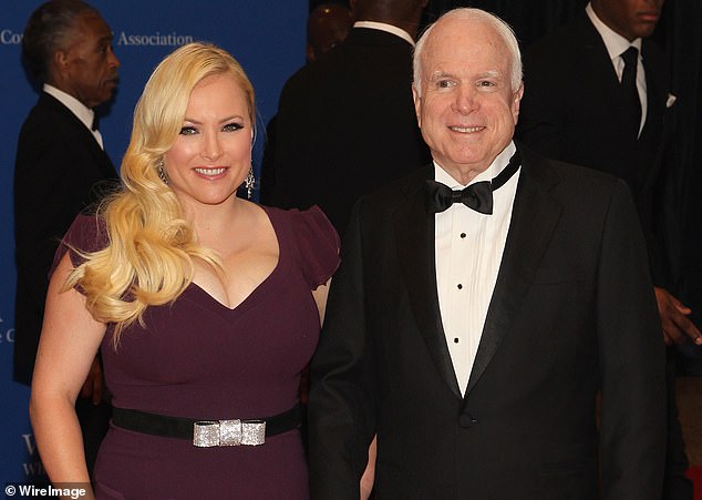 The late senator's daughter, Meghan McCain (left), threatened to reveal things 