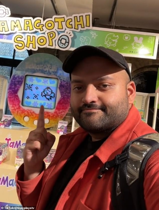 Content creator May (pictured) took to TikTok to encourage her followers to visit the new pop-up toy store.