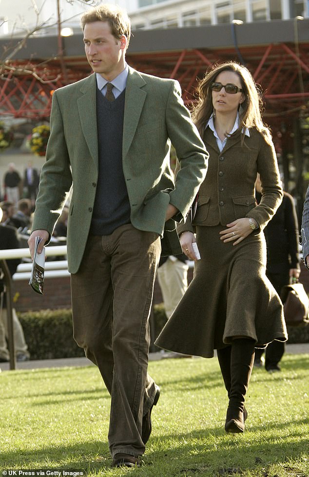 William and Kate at the Cheltenham Festival in March 2007, just a month before they split