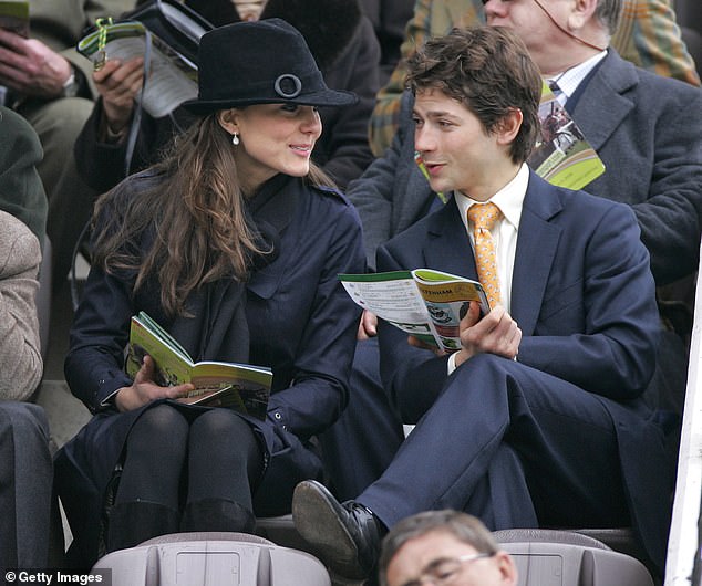 Sam chats to Kate at the Cheltenham Horse Racing Festival in 2008