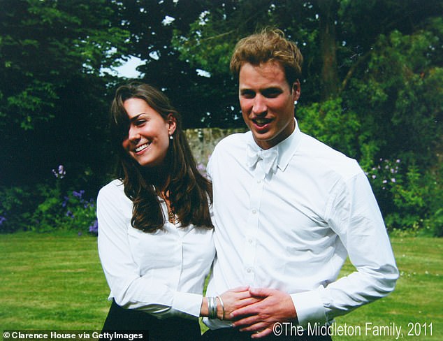 Kate and William on their graduation day at St Andrews in 2005