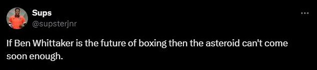 Others were equally scathing and don't have high hopes for Whittaker as a potential champion.