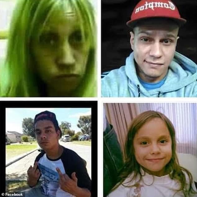 Riley's mother Trina (above left) died in 2017, followed five weeks later by her son Duane Jr (above right). Regan (below left) took her own life at age 19 in 2013, and her six-year-old sister Janaya (below right) died in a car accident in 2009.