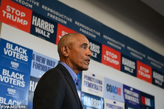 Obama said he was responding to reports on the ground that there was less enthusiasm for Harris than for his own candidacy and that some black men were considering sitting out the election.