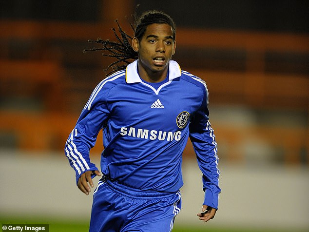 Former winger Paim was pictured playing for Chelsea's reserves against Arsenal in 2008.