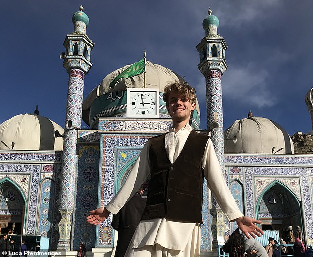 So far, the 22-year-old German, professional juggler, social media star and world traveler since the age of 15, has been to 190 countries, including Afghanistan (above).