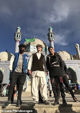 Luca taught children in Afghanistan juggling at a circus school