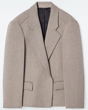 Combine this taupe blazer from Cos...