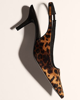 H&M Leopard Slingback Shoes