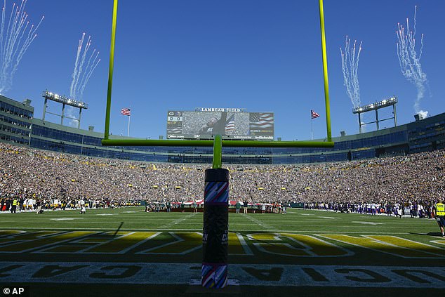 A plane also flew over the home of the Green Bay Packers with a pro-Harris banner.