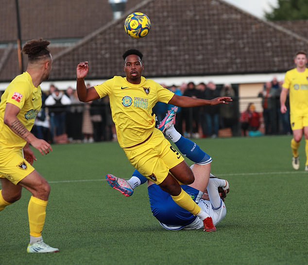 On the biggest day in their history, Harborough Town reached the first round for the first time.