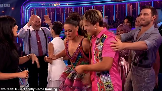 Meanwhile, in a second awkward interaction, Katya appeared to avoid Wynne's attempts at a high-five after Sam Quek and Nikita Kumzin's performance.