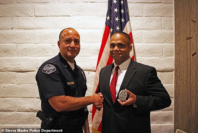 In September 2019, González (right) accepted another job as a police officer in the city of Sierra Madre in Los Angeles County, which ended in July 2020. A department spokesperson said that 