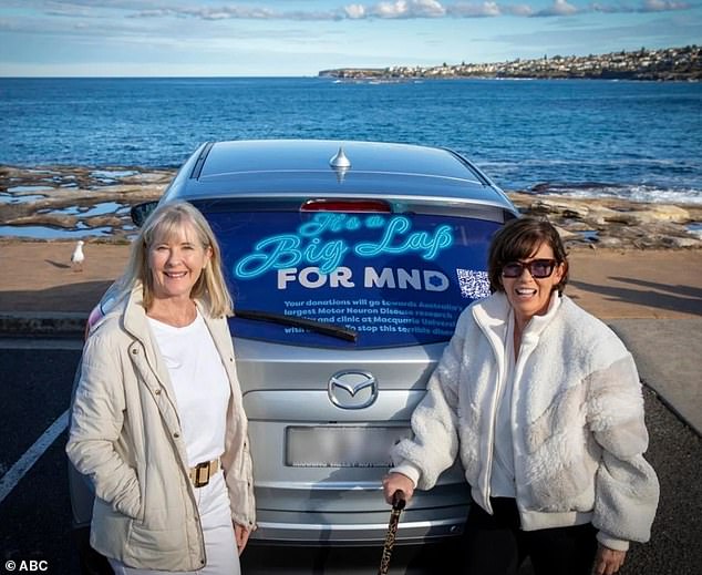 Kylie and Fiona made headlines last year when they took a trip together to raise money for MND. Their trip, which raised $200,000 for research, was later featured in an episode of Australian Story. (Pictured)