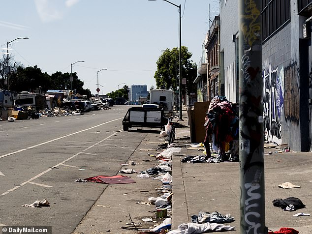 In Alameda County alone, more than 600 cases have expired, according to data provided by the Chronicle. (pictured: streets of Oakland)