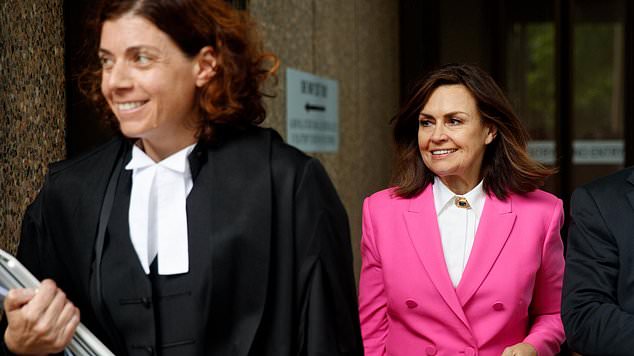 Lisa Wilkinson with her lawyer Sue Chrysanthou. Image: NewsWire/Nikki Short.