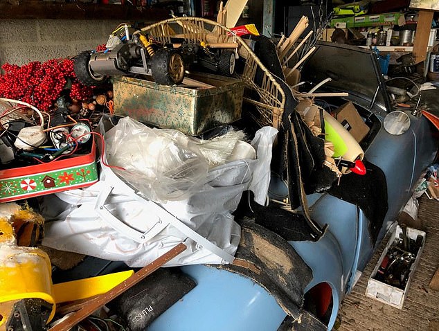 Don't store your car like this! If your classic is SORN, make sure you store it in a well-ventilated space with a cover and that nothing touches it, as it can damage the paint or bodywork and increase the chance of rust.