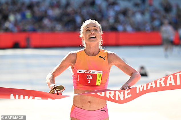 Queensland's Genevieve Gregson claimed her first marathon victory on Sunday