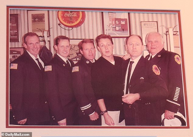 Paul McCartney photographed in restaurant with firefighters after 9/11 memorial concert