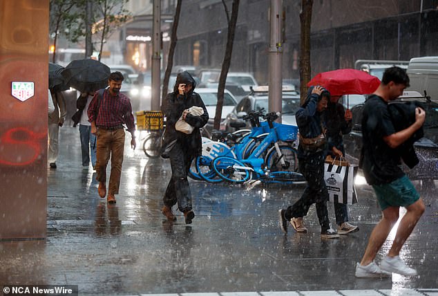 At around 3.40pm the Met Office provided an update, saying severe thunderstorms in the warning area had temporarily eased.