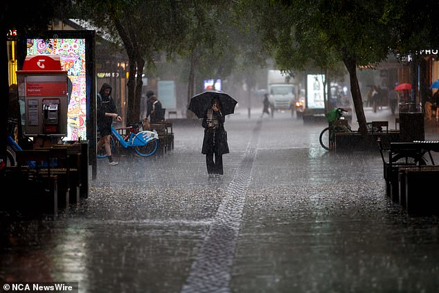 The Bureau of Meteorology issued a severe thunderstorm warning shortly after 3:00 pm local time on Monday.