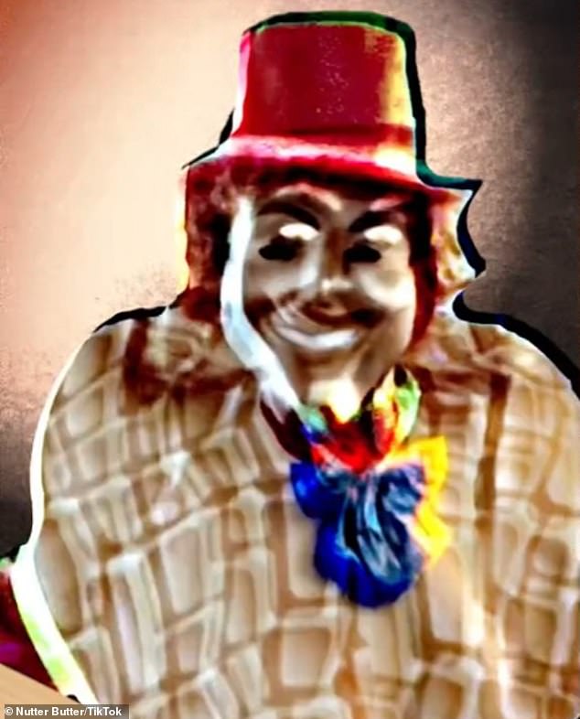 Many have simply asked: 'Are you okay?' to the 55-year-old company that appeared to adopt a new and unique social media strategy to promote peanut butter treats. (pictured: a clown dressed as Nutter Butter)