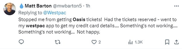 1728887329 224 Westpac outage causes devastating blow for Oasis fans just moments