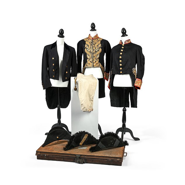 The other uniform, lot 388, is from the time when he was Edward VII's boyfriend and has the King's number on the buttons of his tailcoat.