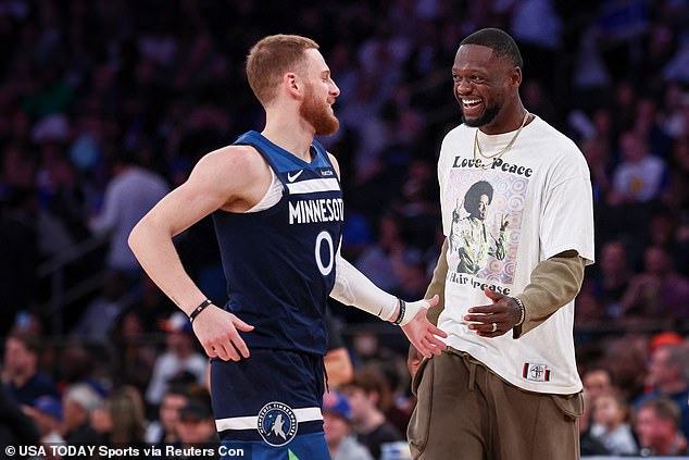 DiVincenzo and Julius Randle were traded to the Minnesota Timberwolves later this summer.