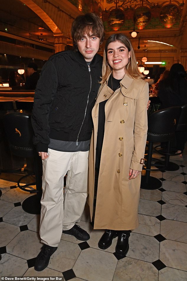 Liam Gallagher's children Gene and Molly are pictured at an event at Harrods in February.