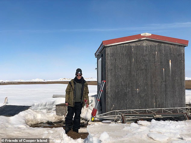 Pictured: The plywood shack where Divoky conducts his research on Cooper Island.