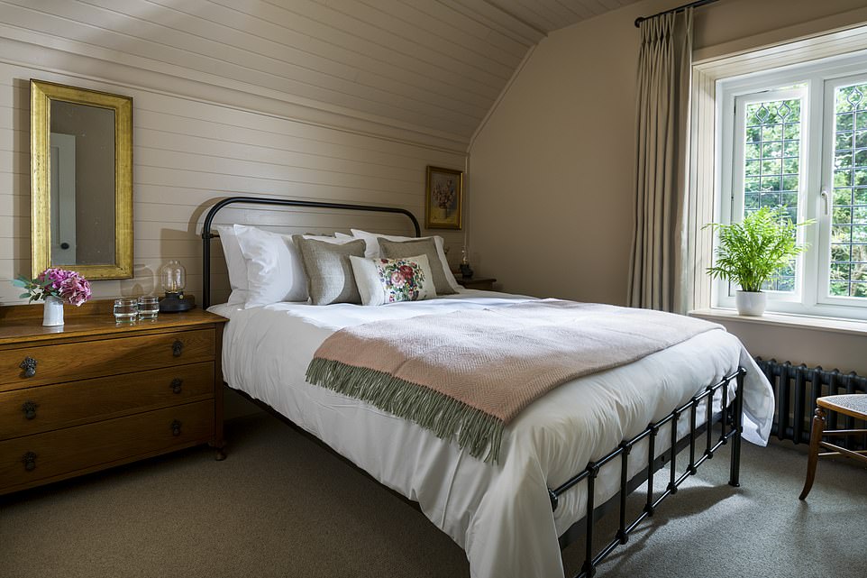 Dreamer: Shown above is one of the lodge's elegantly decorated rooms.