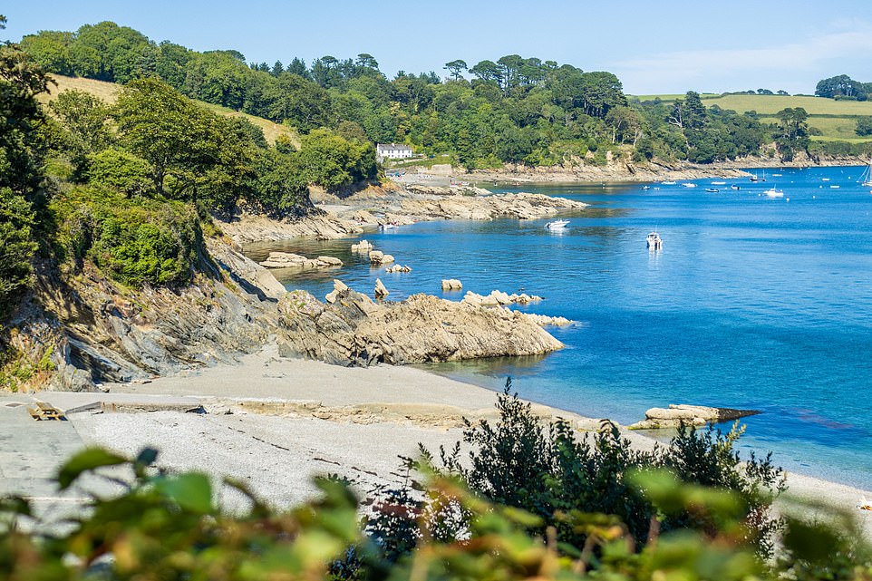 Trebah Garden Private Beach - Pebble Polgwidden Cove, also known as Trebah Beach