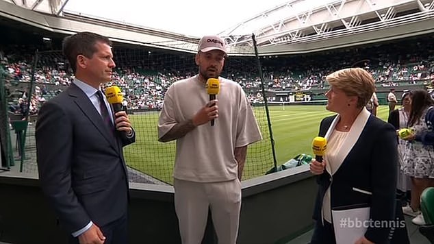 Last year Kyrgios turned to media work and this summer he worked for the BBC in Wimbeldon.