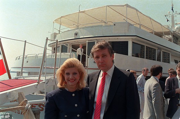 FILE PHOTO: Real estate developer Donald Trump and his wife, Ivana, pose aboard their new luxury yacht The Trump Princess docked at the 30th Street Pier on the East River in New York City, Monday, July 4 of 1988.